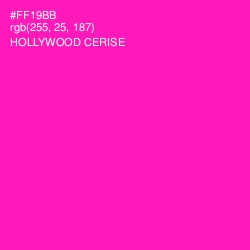 #FF19BB - Hollywood Cerise Color Image